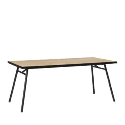 TRUDI Table à Manger En Bois Et Métal 180x90cm 12 TRUDI Table à Manger En Bois Et Métal 180x90cm -Meubles Soldes Magasin table a manger bois metal 180x90cm trudi 4