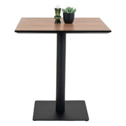 COMO Table à Manger En Bois Et Métal 70x70cm -Meubles Soldes Magasin table a manger bois metal 70x70cm como house nordic 2