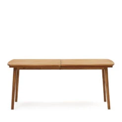 THIANNA Table à Manger De Jardin Extensible En Bois D'acacia 180-240x90cm