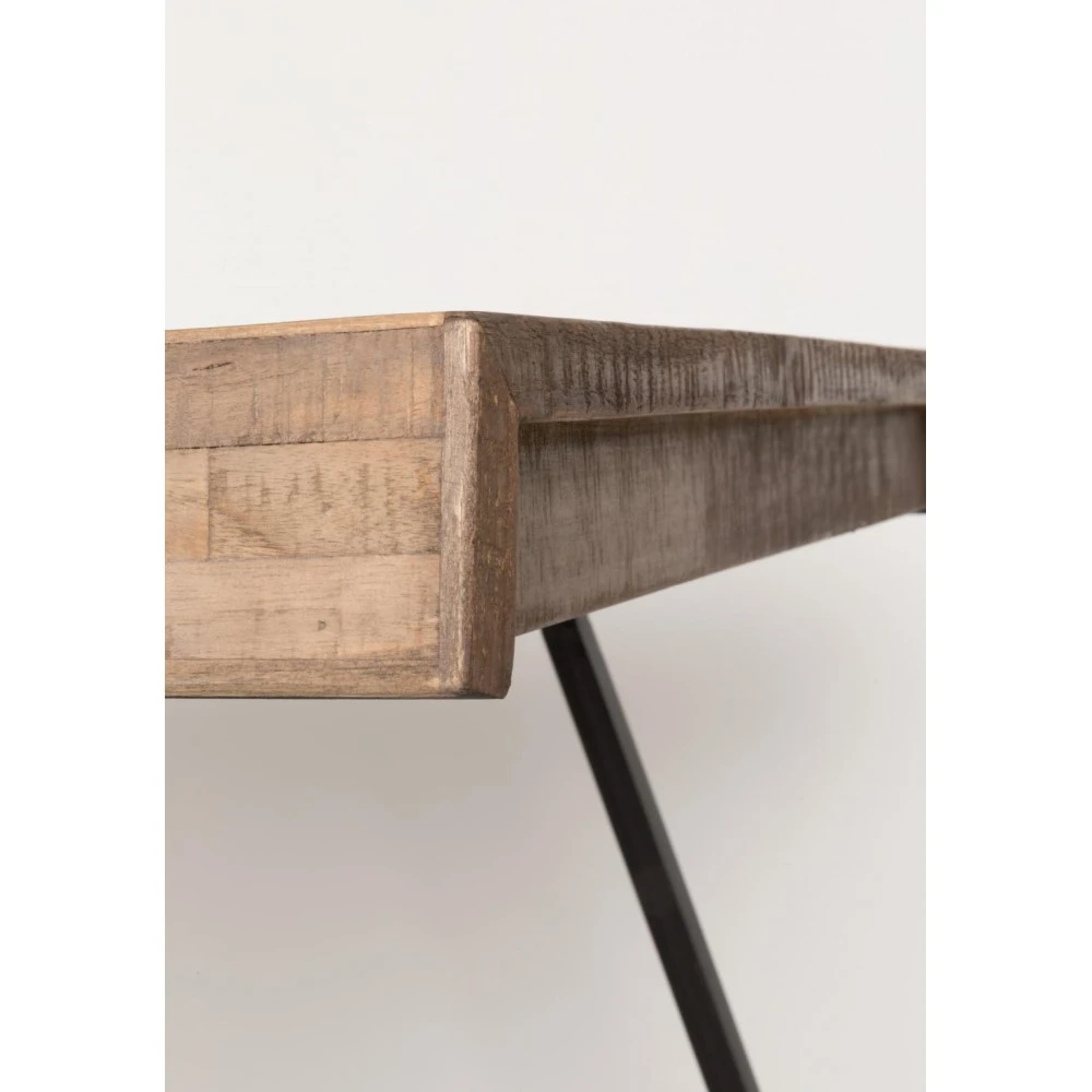 SURI Table à Manger En Teck Recyclé 160x78cm 7 SURI Table à Manger En Teck Recyclé 160x78cm – Image 5
