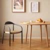 OQUI Table à Manger Extensible En Bois ø120-200x90cm