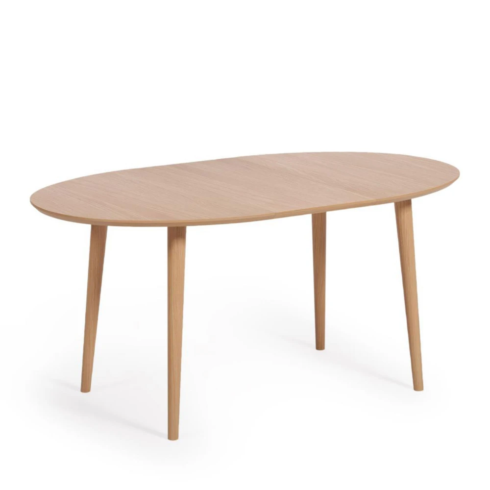OQUI Table à Manger Extensible En Bois ø120-200x90cm 5 OQUI Table à Manger Extensible En Bois ø120-200x90cm – Image 3