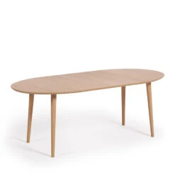 OQUI Table à Manger Extensible En Bois ø120-200x90cm 15 OQUI Table à Manger Extensible En Bois ø120-200x90cm -Meubles Soldes Magasin table a manger extensible bois 120 200x90cm kave home oqui 3