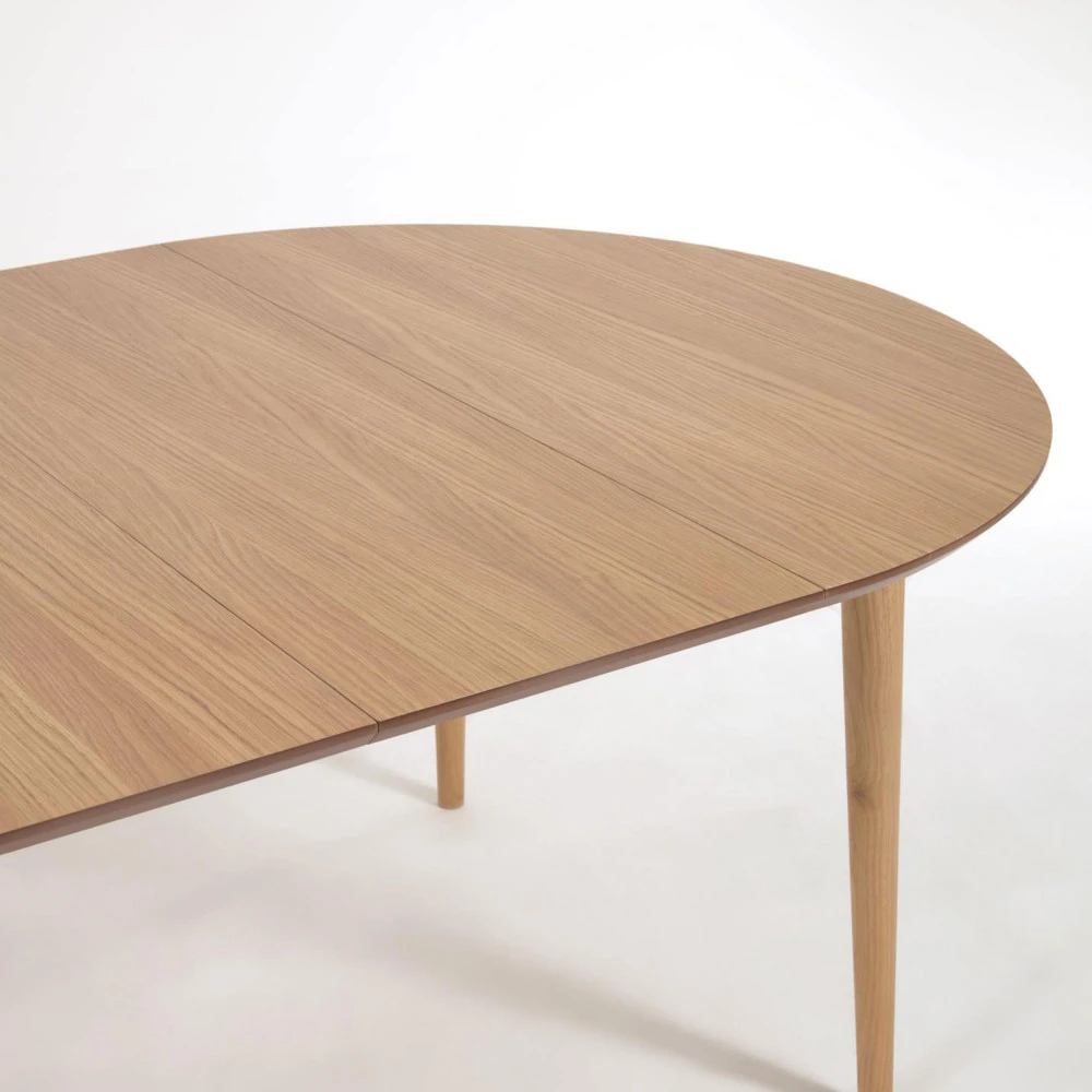OQUI Table à Manger Extensible En Bois ø120-200x90cm 11 OQUI Table à Manger Extensible En Bois ø120-200x90cm – Image 9