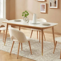 VEJEND Table à Manger Extensible En Bois Et Céramique 160-200x90cm 21 VEJEND Table à Manger Extensible En Bois Et Céramique 160-200x90cm -Meubles Soldes Magasin table a manger extensible bois ceramique 160 200x90cm vejend 9