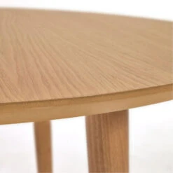 OQUI Table à Manger Extensible Ronde En Bois ø90-170x90cm -Meubles Soldes Magasin table a manger extensible ronde bois o90 170x90cm oqui kave home 2