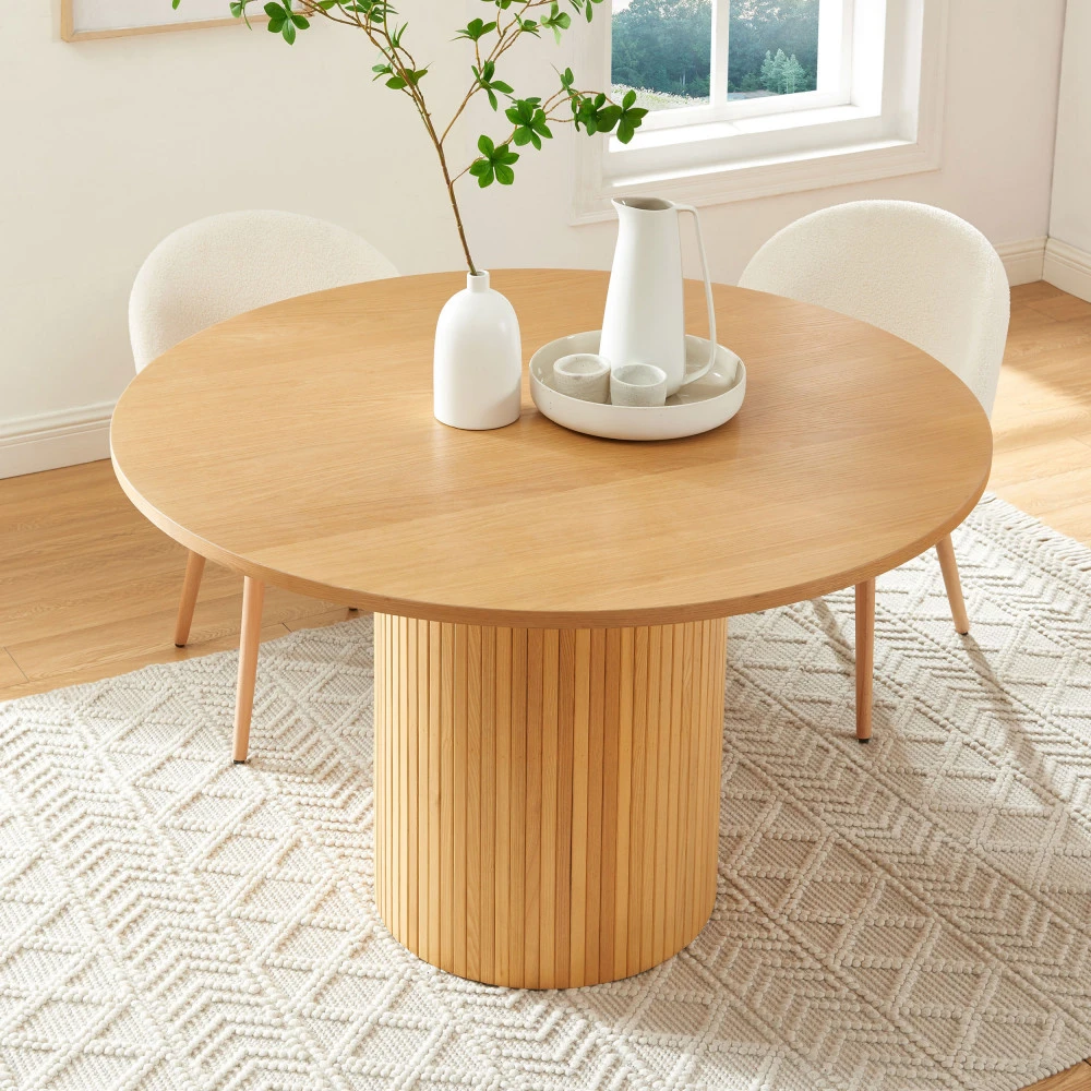 MATI Table à Manger Ronde En Bois ø120cm 8 MATI Table à Manger Ronde En Bois ø120cm – Image 6