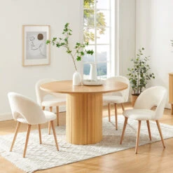 MATI Table à Manger Ronde En Bois ø120cm 16 MATI Table à Manger Ronde En Bois ø120cm -Meubles Soldes Magasin table a manger ronde bois o120cm mati 6