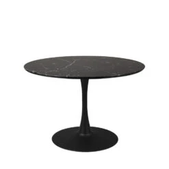 MARU Table à Manger Ronde Effet Marbre ø110cm -Meubles Soldes Magasin table a manger ronde effet marbre 110cm maru 1