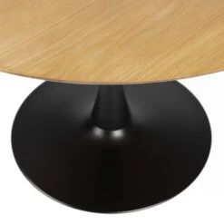 RAKU Table à Manger Ronde En Bois Et Métal ø110cm -Meubles Soldes Magasin table a manger ronde en bois et metal 110cm raku 2