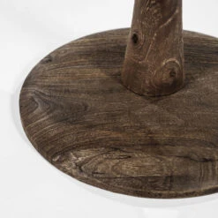 BOOGIE Table à Manger Ronde En Verre Et Bois De Manguier ø130cm -Meubles Soldes Magasin table a manger ronde en verre et bois de manguier 130cm by boo boogie 3