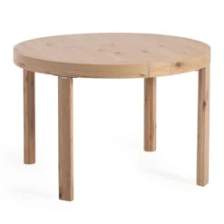 COLLEEN Table à Manger Ronde Extensible En Bois ø120(170)-120cm -Meubles Soldes Magasin table a manger ronde extensible en bois o120170 120cm kave home colleen 1