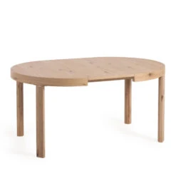 COLLEEN Table à Manger Ronde Extensible En Bois ø120(170)-120cm -Meubles Soldes Magasin table a manger ronde extensible en bois o120170 120cm kave home colleen 2