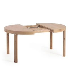 COLLEEN Table à Manger Ronde Extensible En Bois ø120(170)-120cm -Meubles Soldes Magasin table a manger ronde extensible en bois o120170 120cm kave home colleen 4
