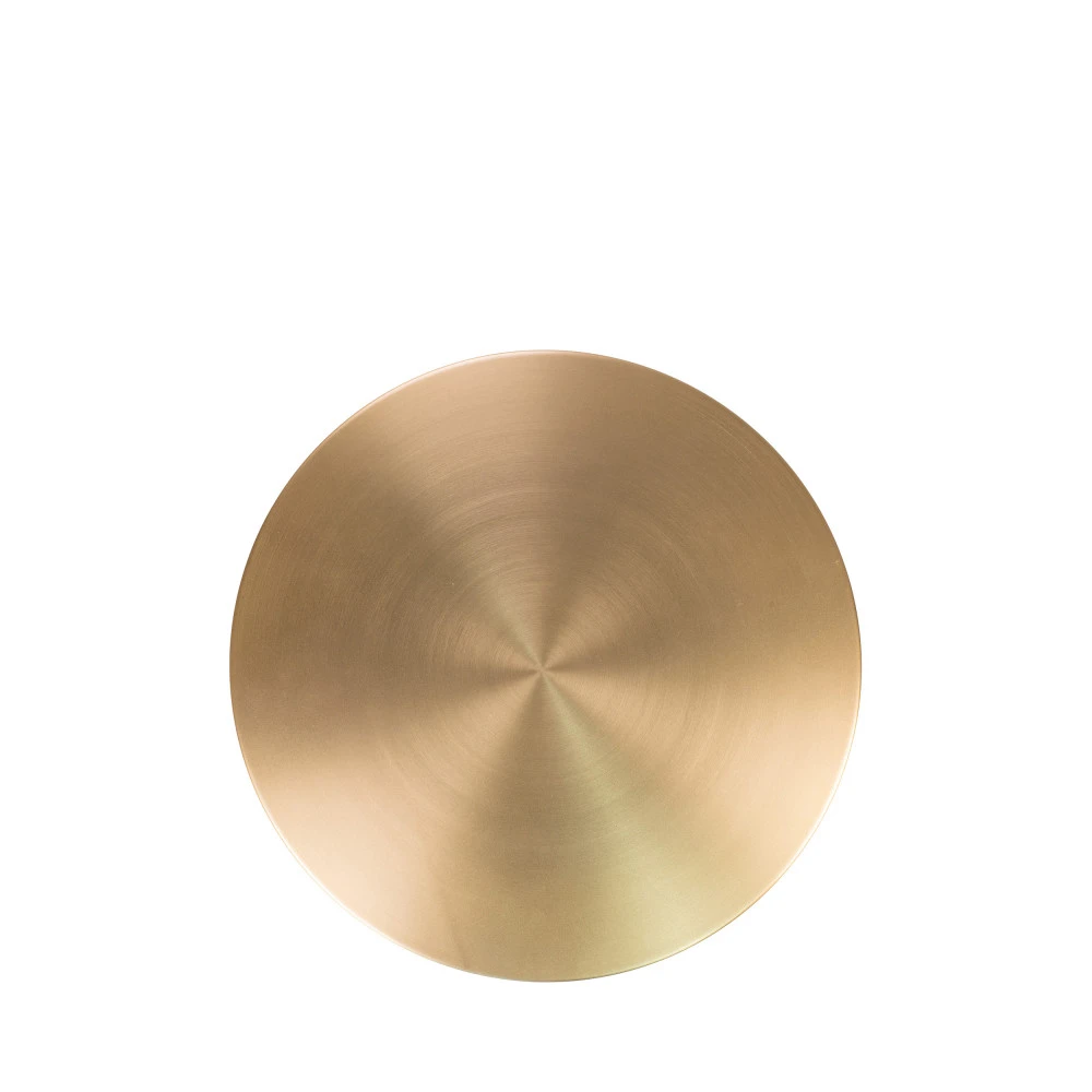 LECCO Table D'appoint En Effet Laiton Et Marbre ø51cm 5 LECCO Table D'appoint En Effet Laiton Et Marbre ø51cm – Image 3