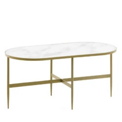 BERGONDO Table D'appoint Ovale 100x50cm 7 BERGONDO Table D'appoint Ovale 100x50cm -Meubles Soldes Magasin table appoint ovale 100x50cm bergondo 1