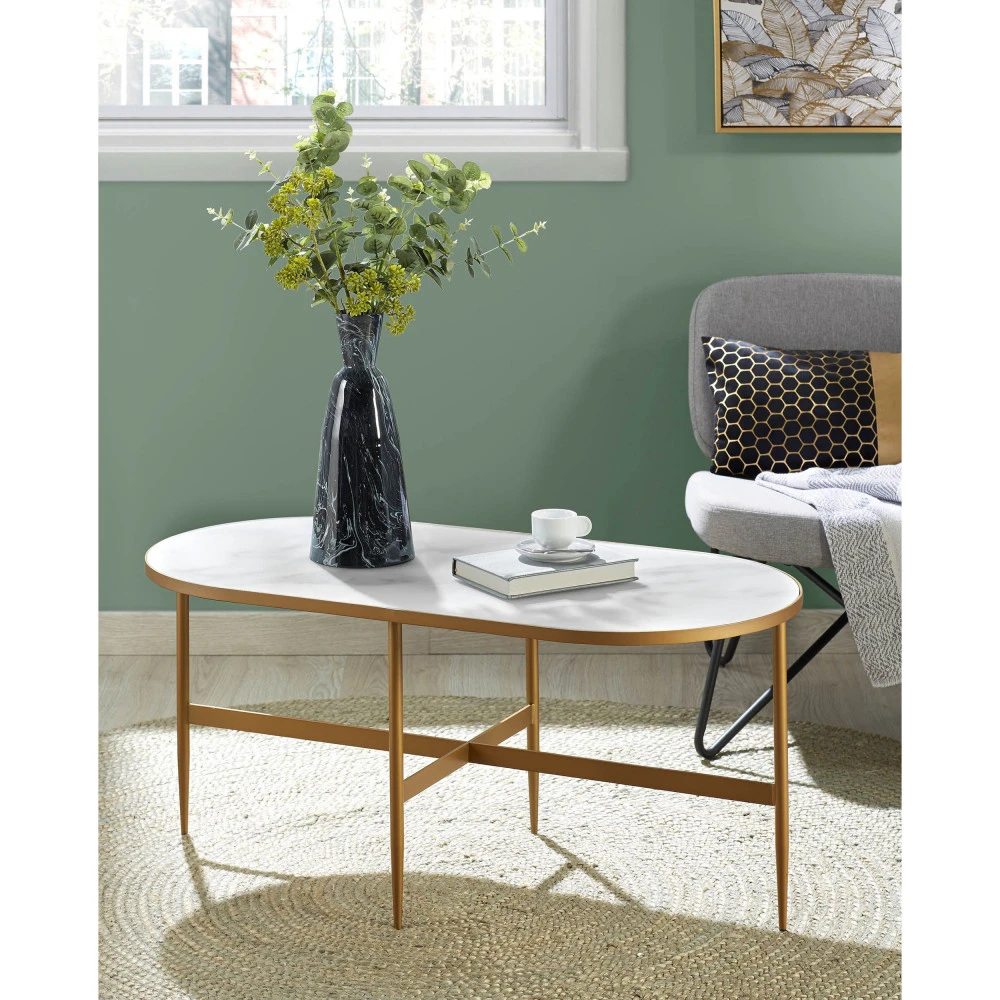 BERGONDO Table D'appoint Ovale 100x50cm 3 BERGONDO Table D'appoint Ovale 100x50cm