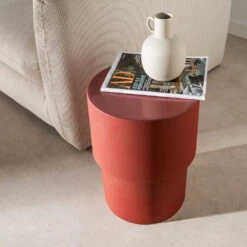 ZAGORA Table D'appoint Ronde En Aluminium ø30cm