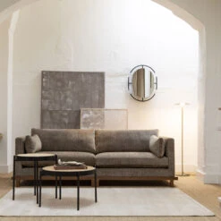 SPIKE Table D'appoint En Rotin Et Bois ø50cm -Meubles Soldes Magasin table appoint rotin bois o50cm zuiver spike 7