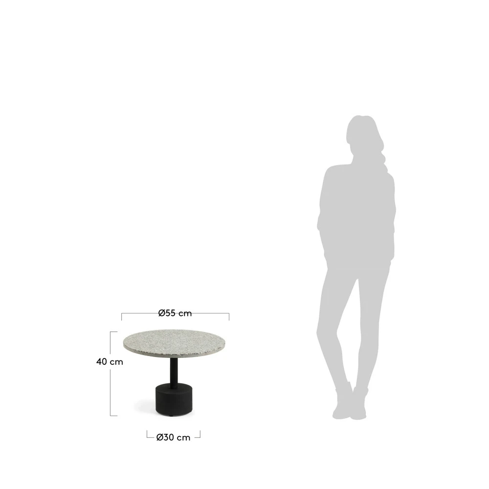 MIERES Table D'appoint En Terrazzo ø55 Cm 7 MIERES Table D'appoint En Terrazzo ø55 Cm – Image 5
