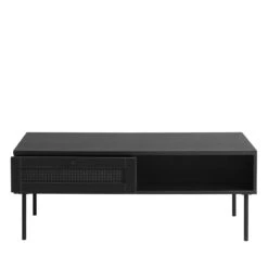 RINTO Table Basse 1 Tiroir En Bois Et Métal 11 RINTO Table Basse 1 Tiroir En Bois Et Métal -Meubles Soldes Magasin table basse 1 tiroir bois metal rinto 2