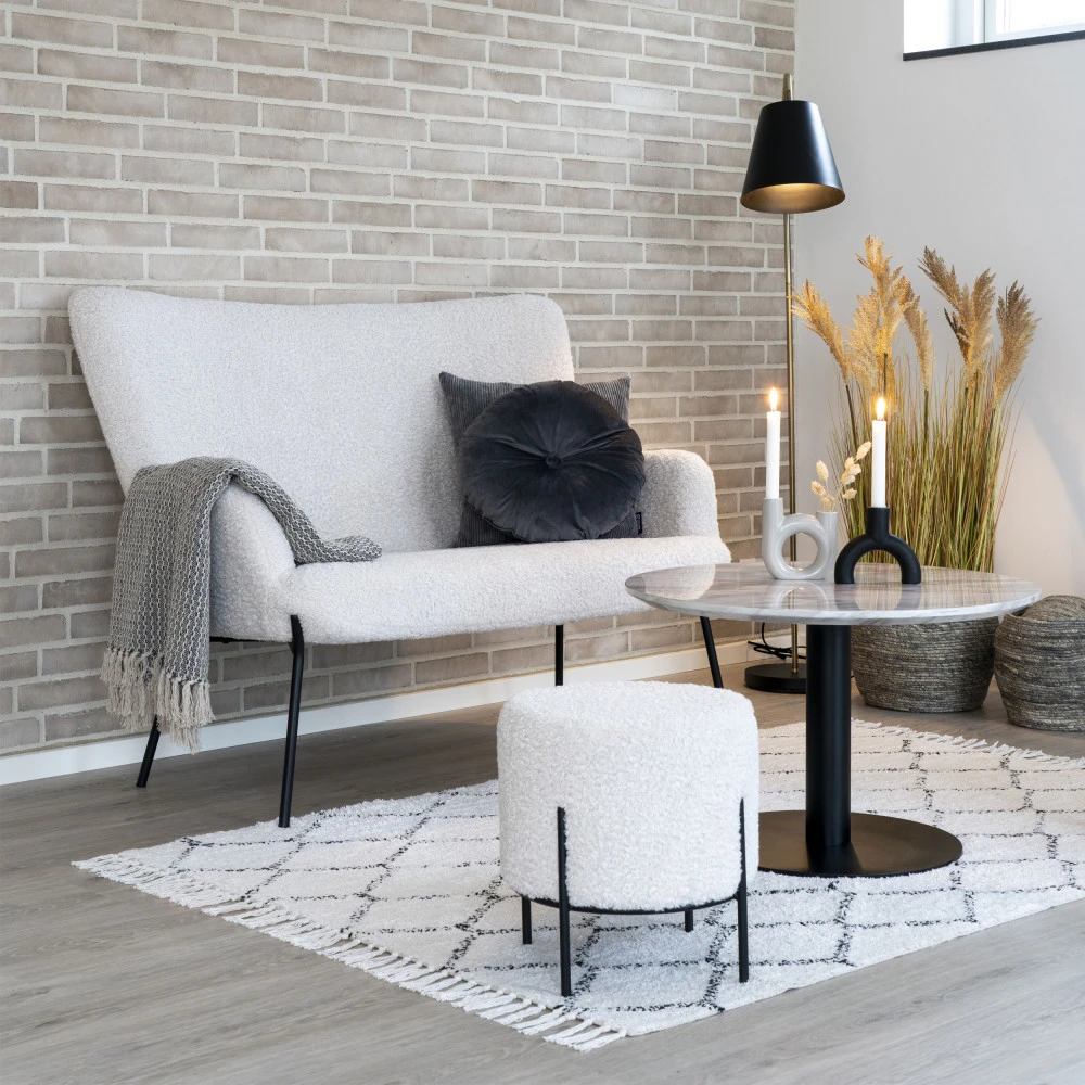 BOLZANO Table Basse Aspect Marbre Et Métal ø70xh45cm 3 BOLZANO Table Basse Aspect Marbre Et Métal ø70xh45cm