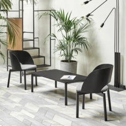 ATLAS Table Basse En Bois 110x60cm