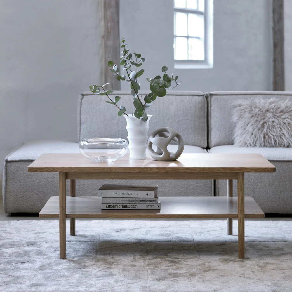 CLANE Table Basse En Bois 120x60cm 3 CLANE Table Basse En Bois 120x60cm