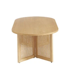 BOMBONG Table Basse En Bois Et Cannage L120cm 12 BOMBONG Table Basse En Bois Et Cannage L120cm -Meubles Soldes Magasin table basse bois cannage l120cm bombong 3