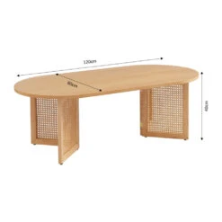 BOMBONG Table Basse En Bois Et Cannage L120cm 15 BOMBONG Table Basse En Bois Et Cannage L120cm -Meubles Soldes Magasin table basse bois cannage l120cm bombong 6