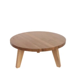 LÉONA Table Basse En Bois D'acacia ø65cm -Meubles Soldes Magasin table basse bois dacacia o65cm drawer leona 4