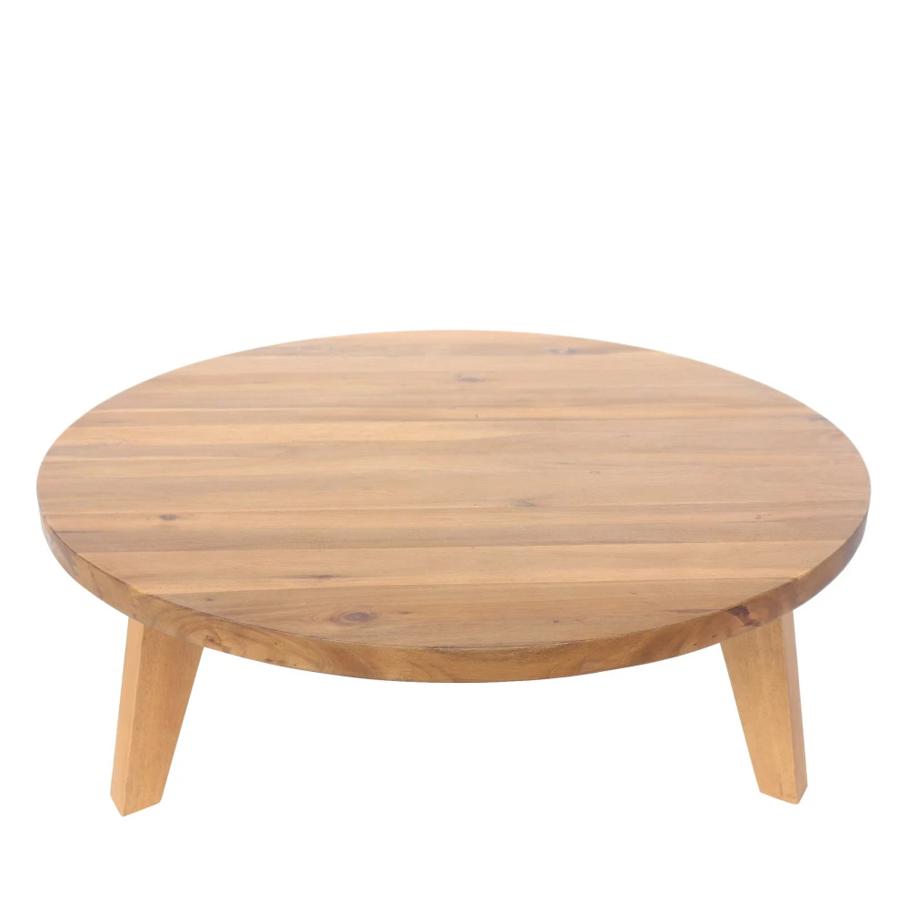 LÉONA Table Basse En Bois D'acacia ø80cm 7 LÉONA Table Basse En Bois D'acacia ø80cm – Image 5