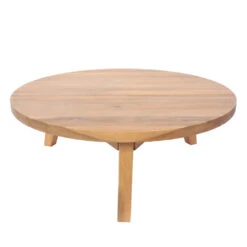 LÉONA Table Basse En Bois D'acacia ø80cm 13 LÉONA Table Basse En Bois D'acacia ø80cm -Meubles Soldes Magasin table basse bois dacacia o80cm drawer leona 5
