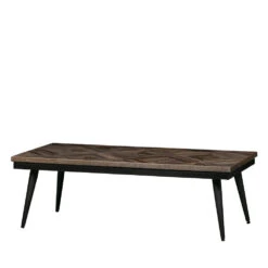 RHOMBIC Table Basse En Bois Et Métal 120x40cm -Meubles Soldes Magasin table basse bois metal 120x40cm rhombic bepurehome 2