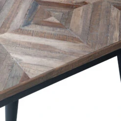 RHOMBIC Table Basse En Bois Et Métal 120x40cm -Meubles Soldes Magasin table basse bois metal 120x40cm rhombic bepurehome 4