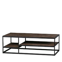 VIC Table Basse En Bois Et Métal 120x60cm 10 VIC Table Basse En Bois Et Métal 120x60cm -Meubles Soldes Magasin table basse bois metal 120x60cm vic woood 2