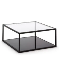 BLACKHILL Table Basse Carrée En Métal -Meubles Soldes Magasin table basse carree metal blackhill 1