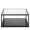 BLACKHILL Table Basse Carrée En Métal -Meubles Soldes Magasin table basse carree metal blackhill