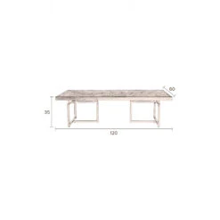 CLASS Table Basse Design Bois Et Laiton -Meubles Soldes Magasin table basse design bois d acacia et laiton class 4