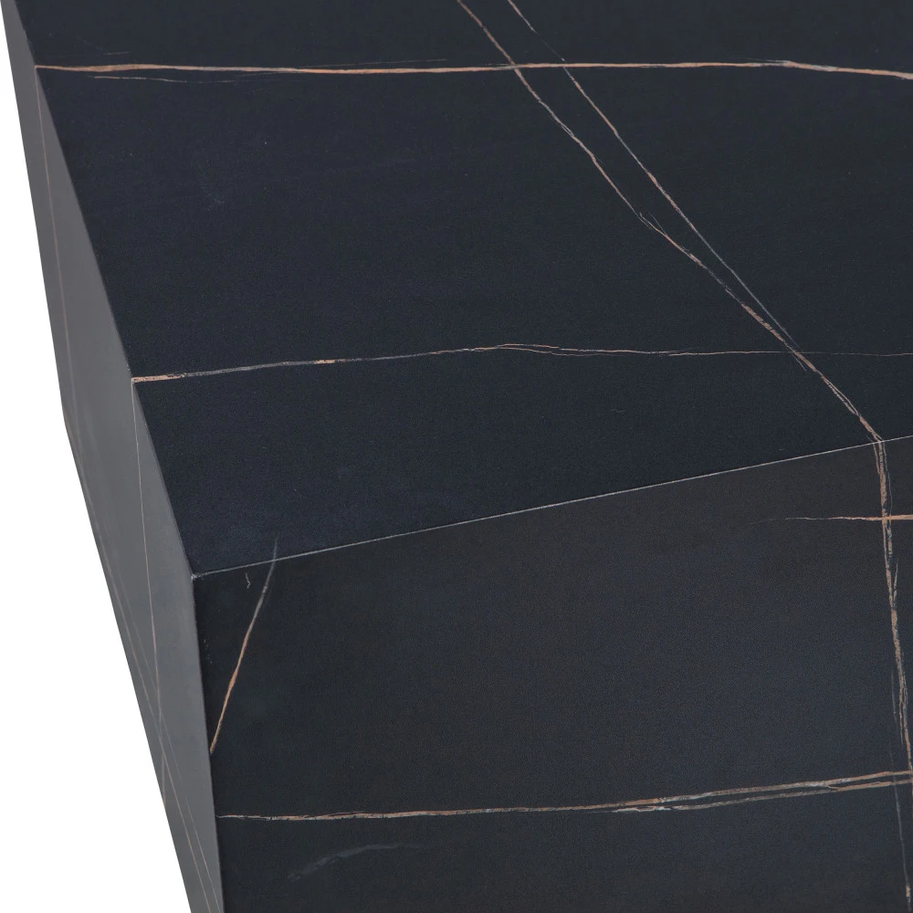 BENJI Table Basse Effet Marbre H40xL60cm 7 BENJI Table Basse Effet Marbre H40xL60cm – Image 5