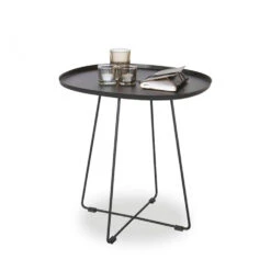 OTIS Table Basse En Métal Piètement Croisé -Meubles Soldes Magasin table basse en metal pietement croise otis 2