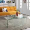 BURANO Table Basse En Verre Trempé 2 BURANO Table Basse En Verre Trempé -Meubles Soldes Magasin table basse en verre trempe transparent burano