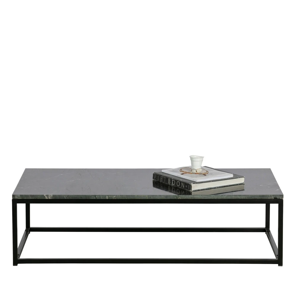 MELLOW Table Basse En Métal Et Marbre 120x60cm 5 MELLOW Table Basse En Métal Et Marbre 120x60cm – Image 3