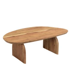 MALANG Table Basse Organique En Bois Massif D'acacia 9 MALANG Table Basse Organique En Bois Massif D'acacia -Meubles Soldes Magasin table basse organique bois massif acacia drawer malang 3