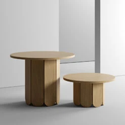 SOFT Table Basse Ronde En Bois ø78cm 13 SOFT Table Basse Ronde En Bois ø78cm -Meubles Soldes Magasin table basse ronde bois massif o78cm woodman soft 5