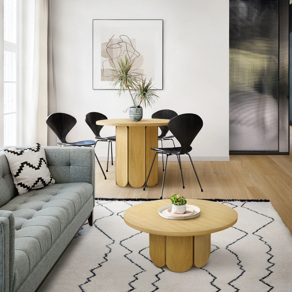 SOFT Table Basse Ronde En Bois ø78cm 3 SOFT Table Basse Ronde En Bois ø78cm