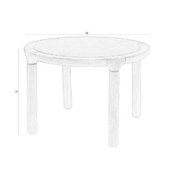 STORM Table Basse Ronde En Bois ø60cm -Meubles Soldes Magasin table basse ronde bois o60cm storm zuiver 4