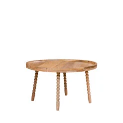 JAMMU Table Basse Ronde En Manguier ø60cm 9 JAMMU Table Basse Ronde En Manguier ø60cm -Meubles Soldes Magasin table basse ronde manguier o60cm house nordic jammu 1