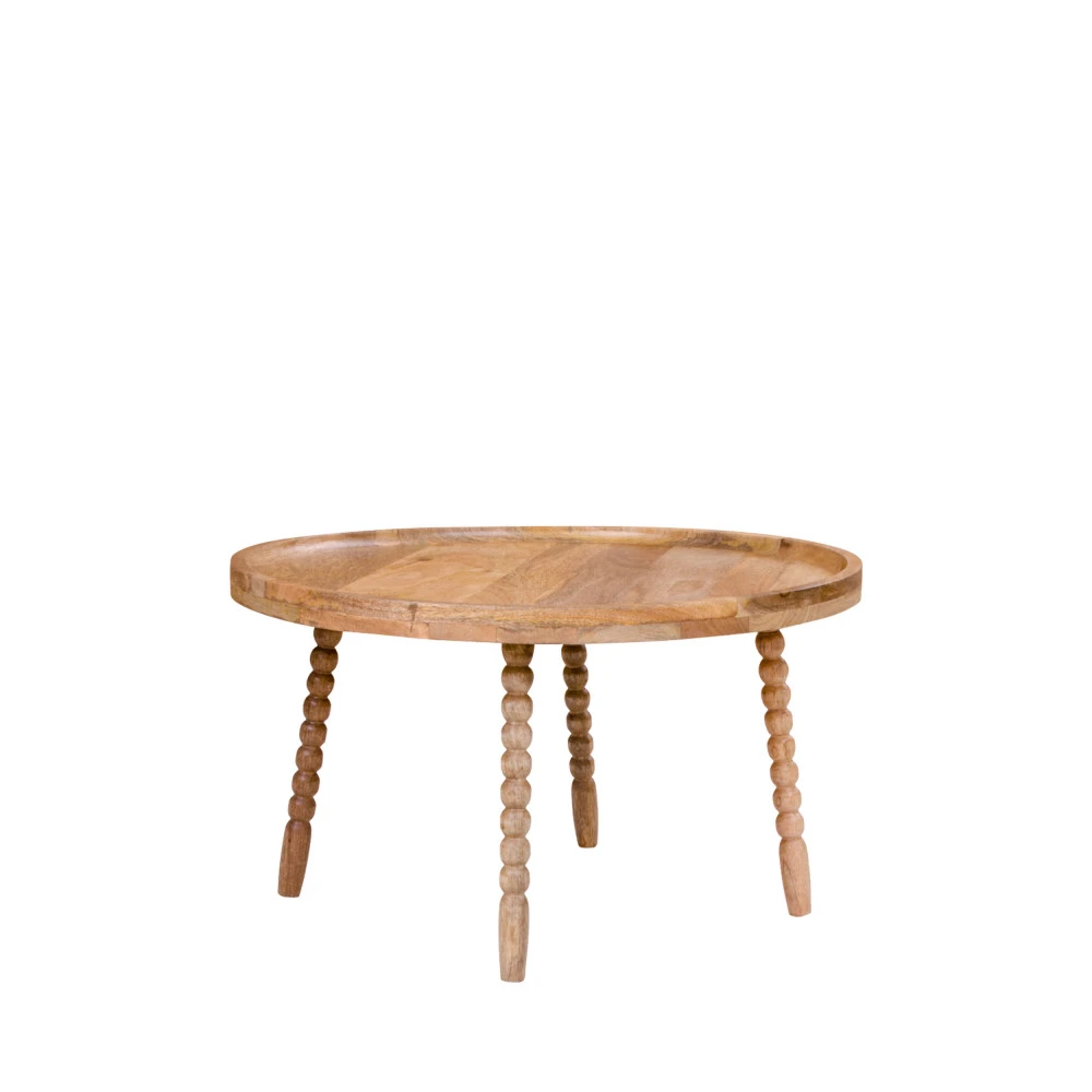 JAMMU Table Basse Ronde En Manguier ø60cm 4 JAMMU Table Basse Ronde En Manguier ø60cm – Image 2