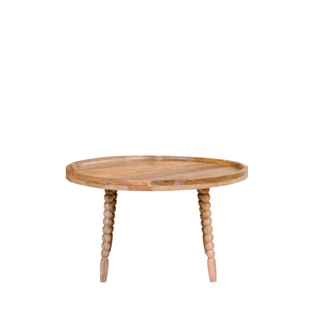 JAMMU Table Basse Ronde En Manguier ø60cm 5 JAMMU Table Basse Ronde En Manguier ø60cm – Image 3